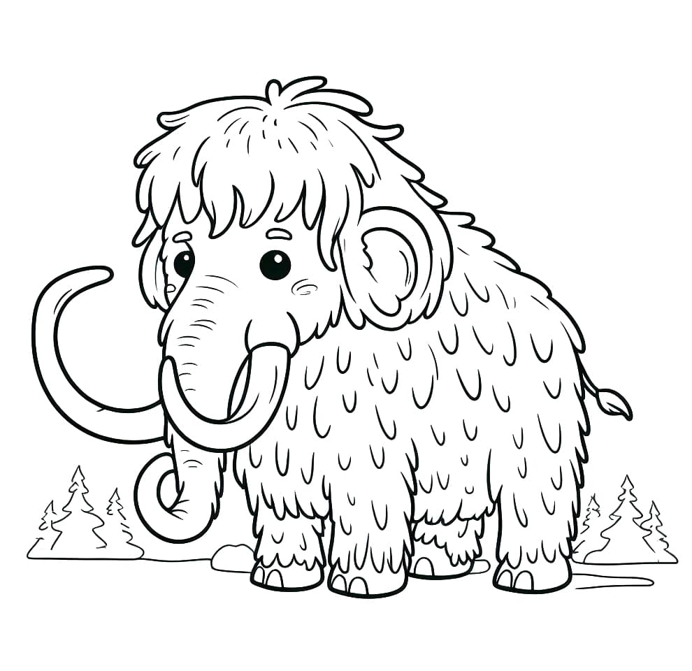 Little Mammoth coloring page - Download, Print or Color Online for Free