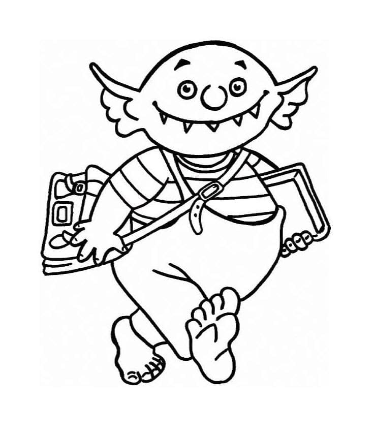 Little Ogre coloring page