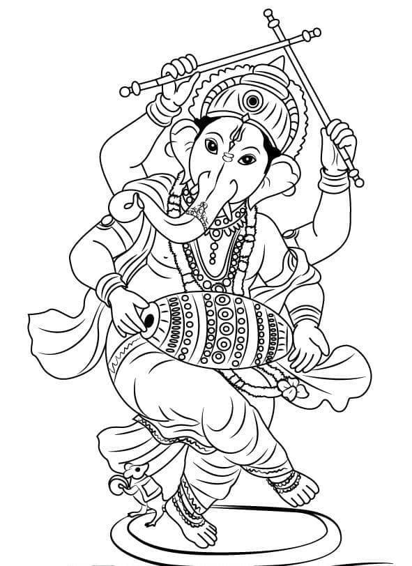 Lord Ganesha is Dancing