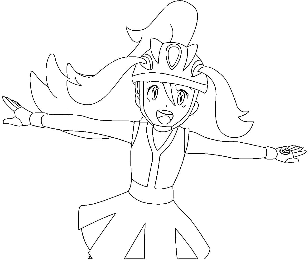 Korrina Pokemon coloring pages