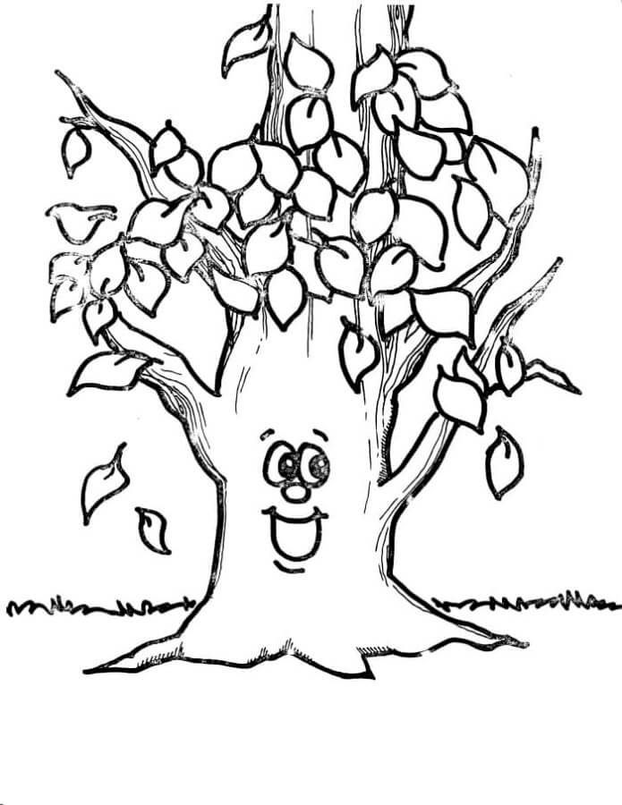 Lucky Tree coloring page