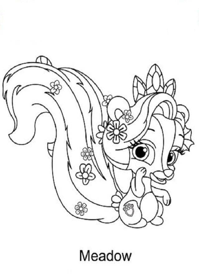 Meadow from Palace Pets coloring page