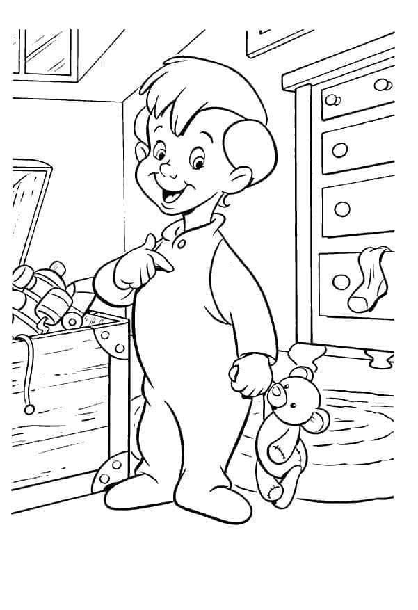 Michael Darling from Peter Pan coloring page - Download, Print or Color ...