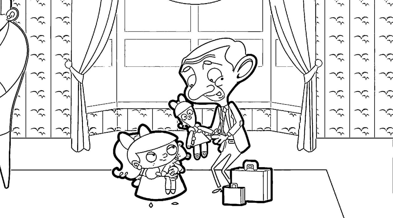 Mr Bean Free For Kids coloring page