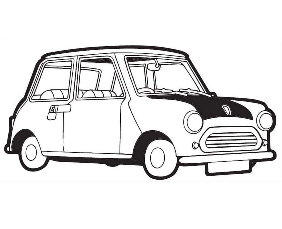 Mr Bean’s Car coloring page