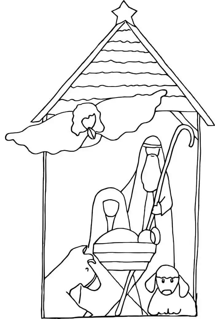 Nativity Worksheet coloring page