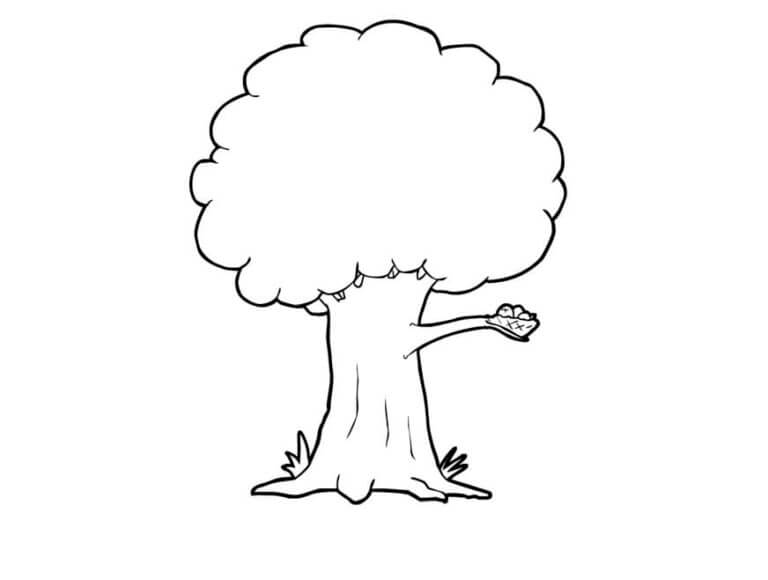 Nest in a Tree coloring page