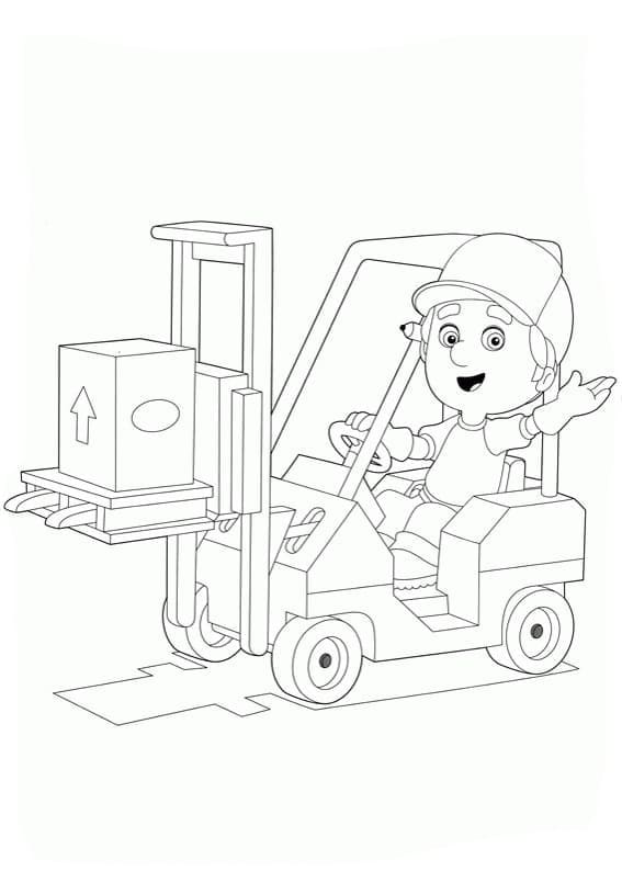 Nice Handy Manny coloring page