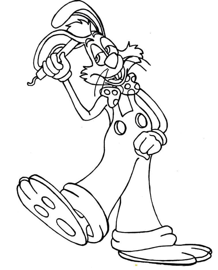 Nice Roger Rabbit coloring page