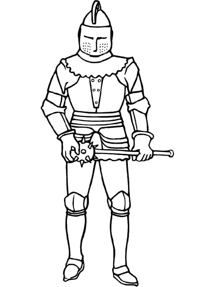 Normal Knight coloring page