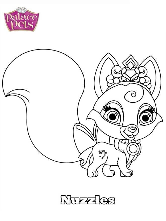 Nuzzles from Palace Pets coloring page