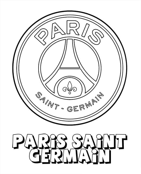 Paris Saint-Germain FC coloring page