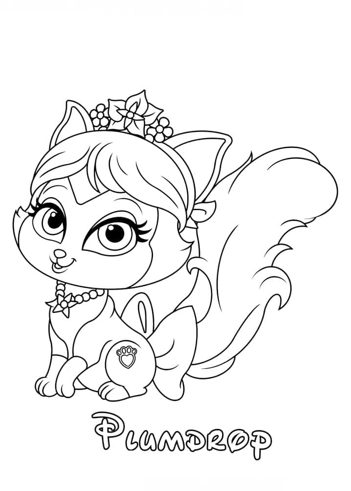 Plumdrop from Palace Pets coloring page