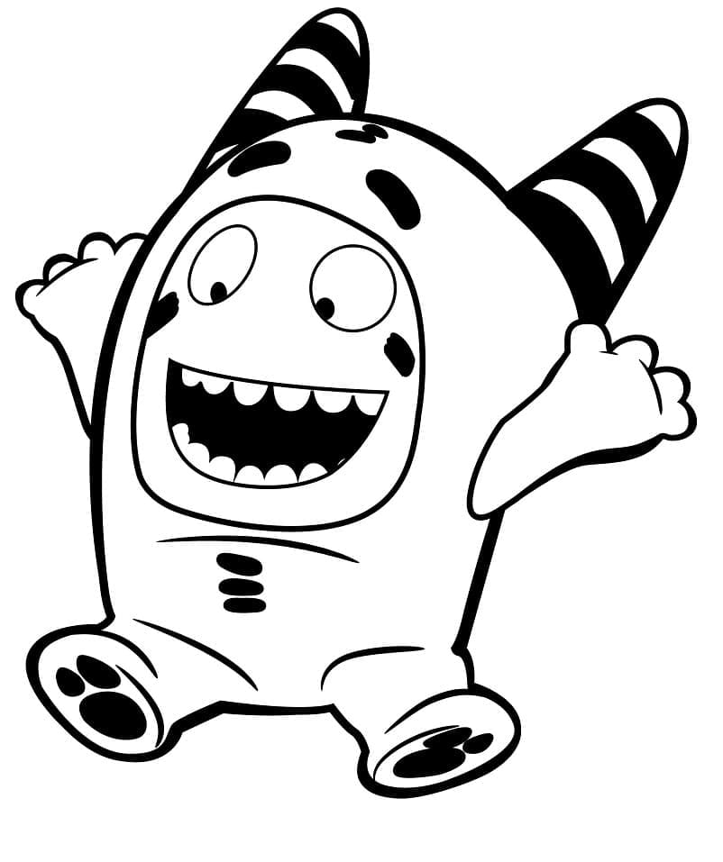 Pogo from Oddbods coloring page