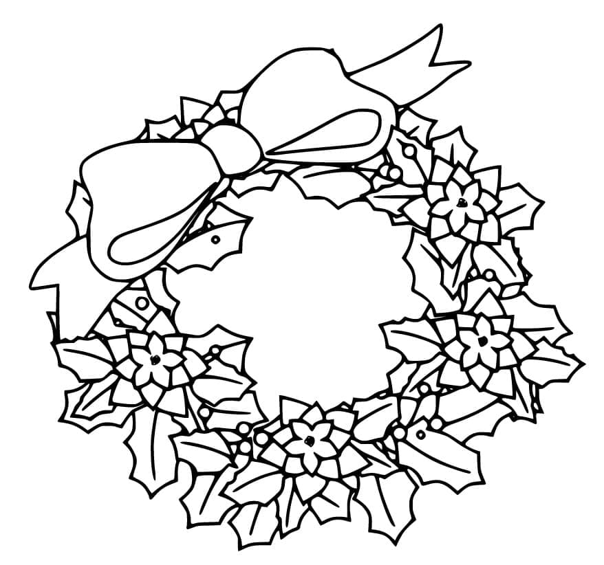 Poinsettia Wreath Image