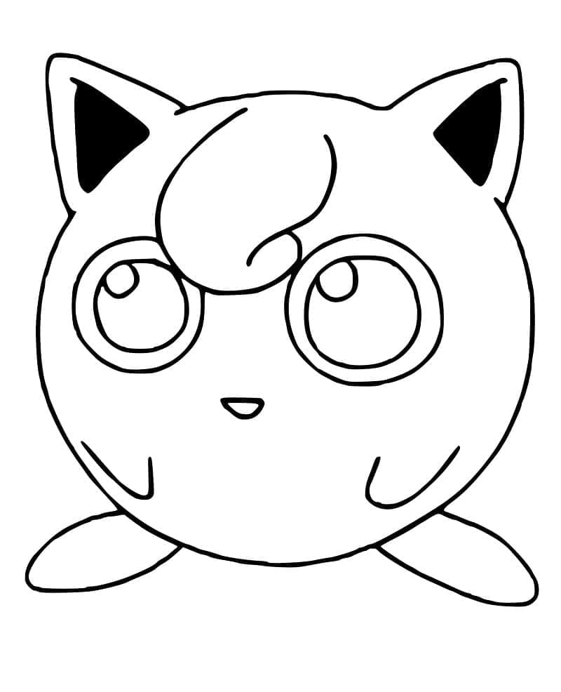 Pokemon Jigglypuff coloring page - Download, Print or Color Online for Free