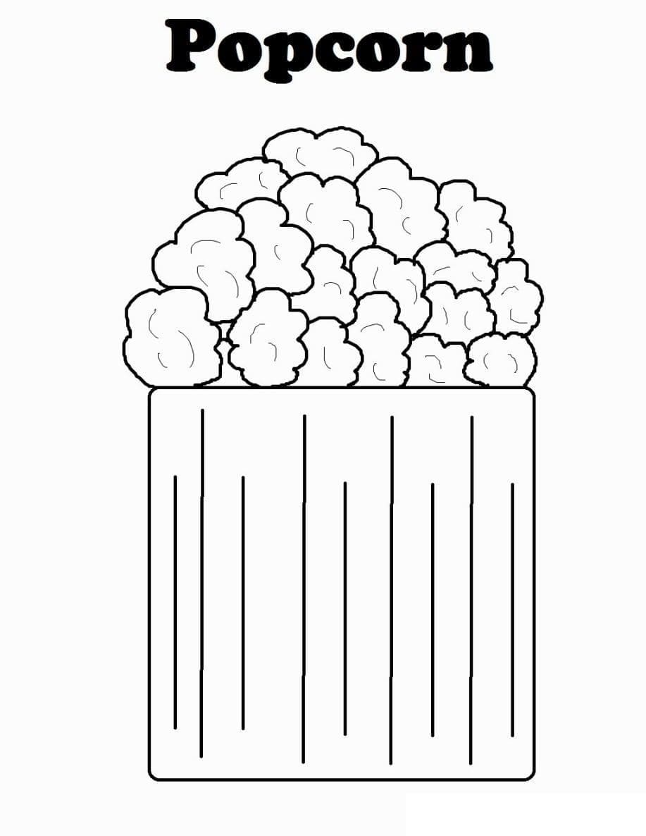 Popcorn For Children coloring page