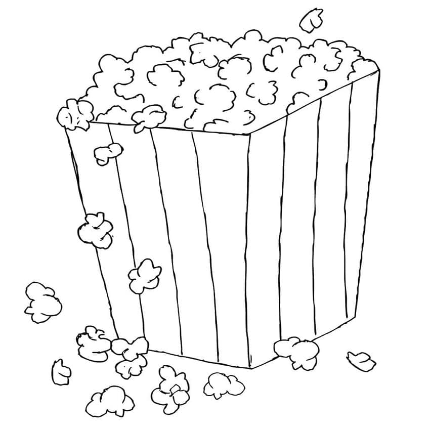 Popcorn – Sheet 8 coloring page