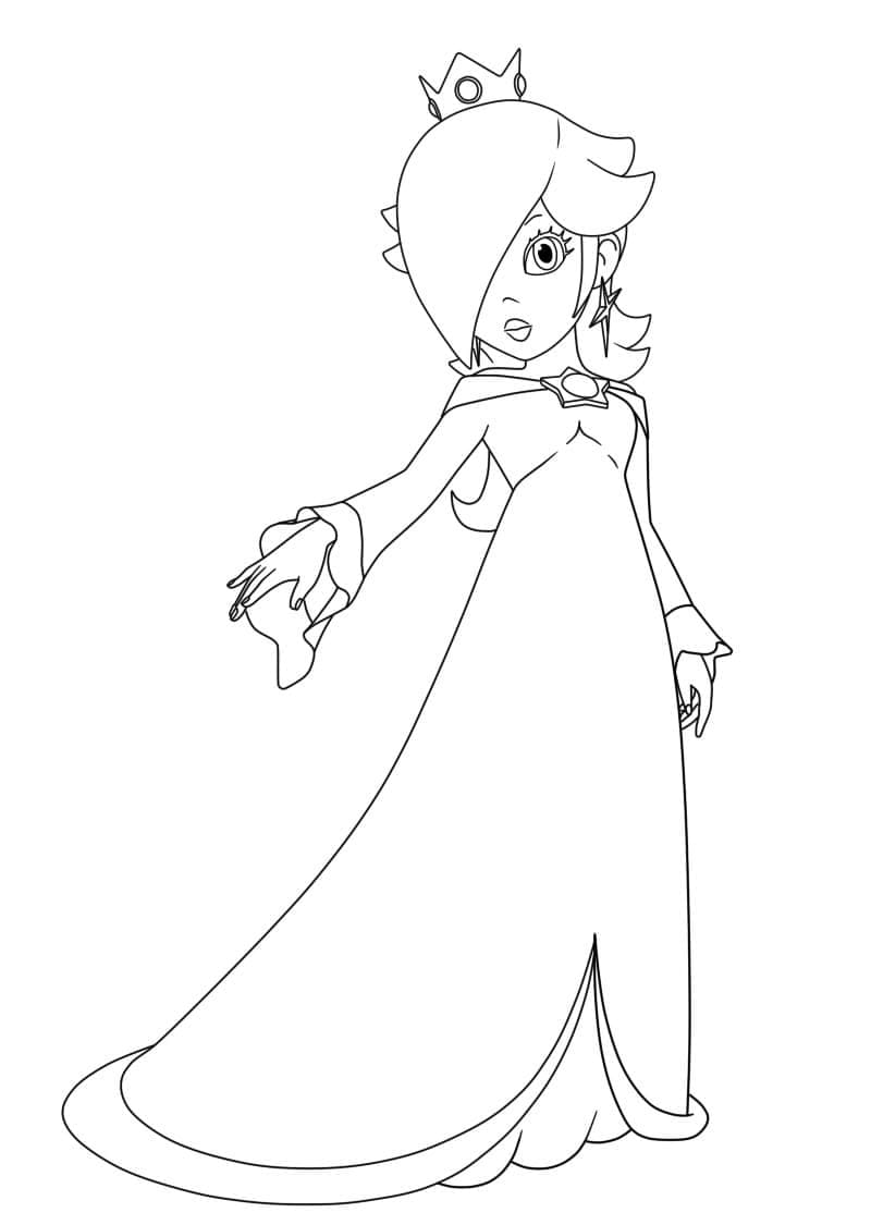 Pretty Rosalina coloring page - Download, Print or Color Online for Free