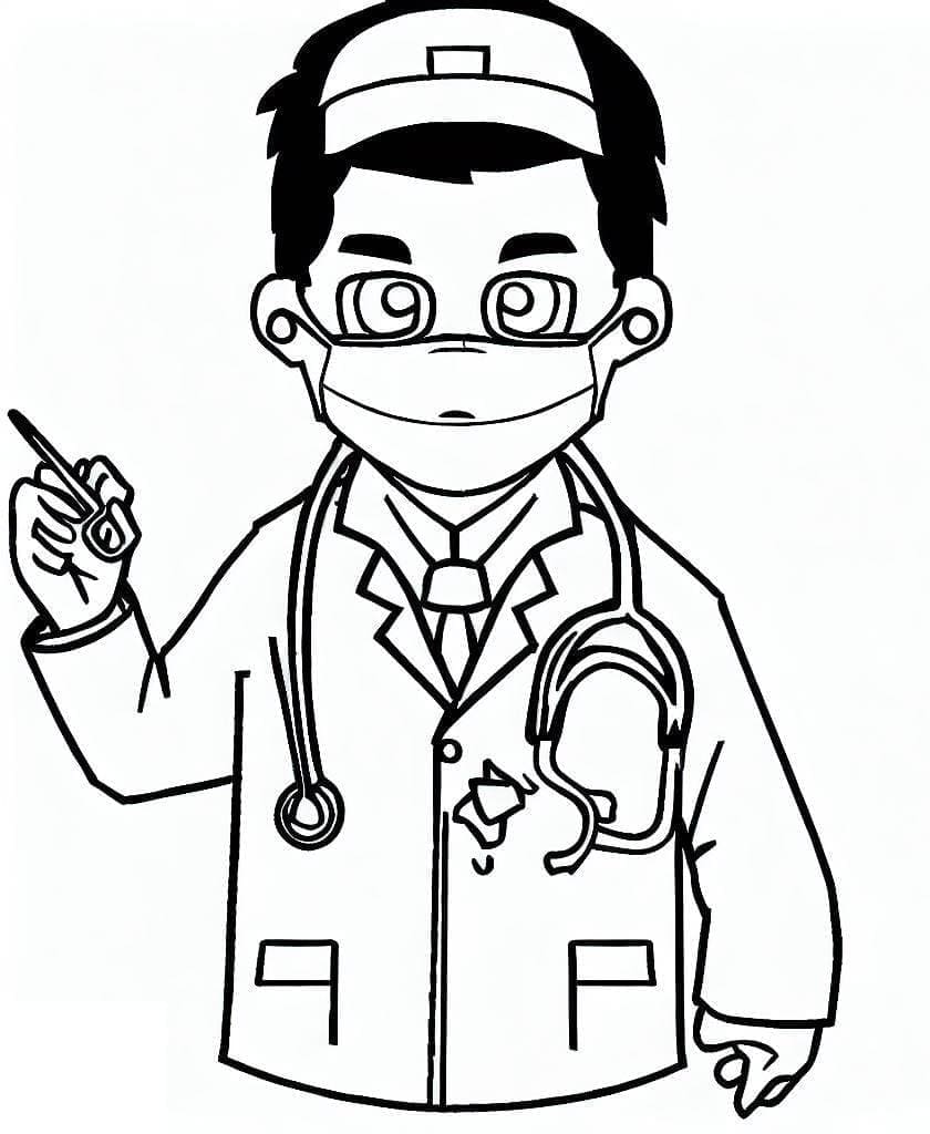 Print Doctor coloring page - Download, Print or Color Online for Free