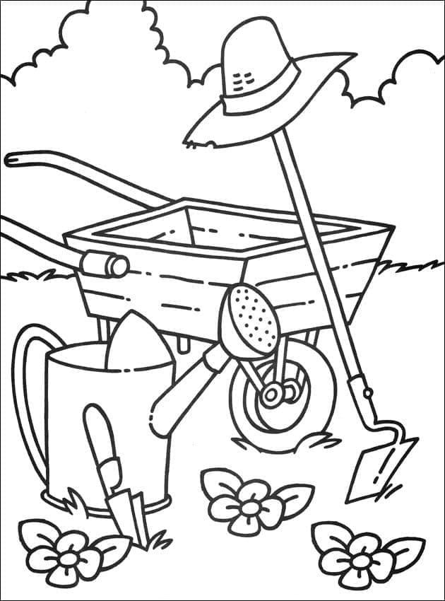 Print Farm coloring page