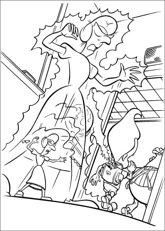 Print Jimmy Neutron coloring page