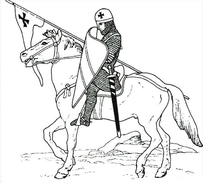 Print Knight coloring page