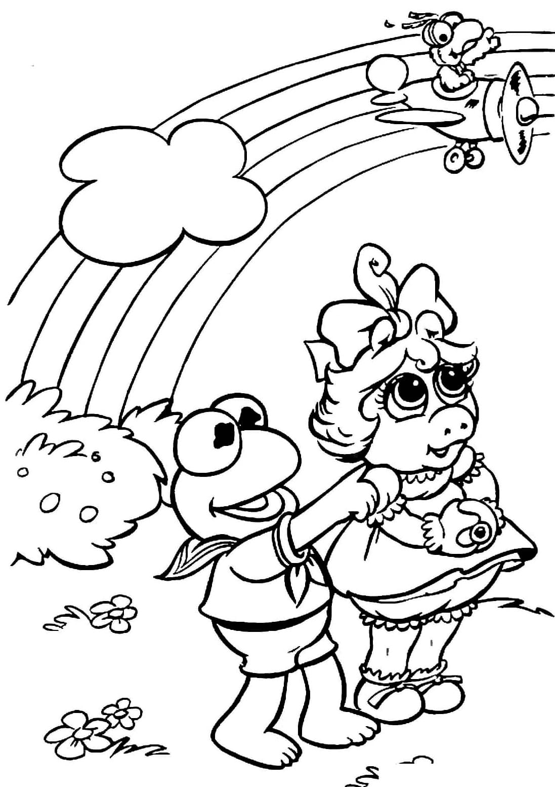 Print Muppet Babies coloring page