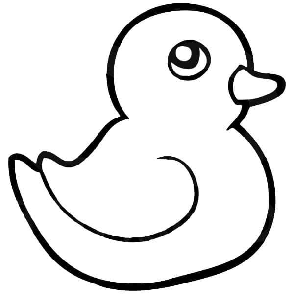 Print Rubber Duck coloring page