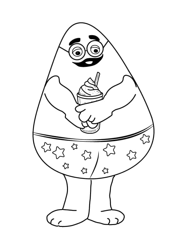 Printable Grimace coloring page - Download, Print or Color Online for Free