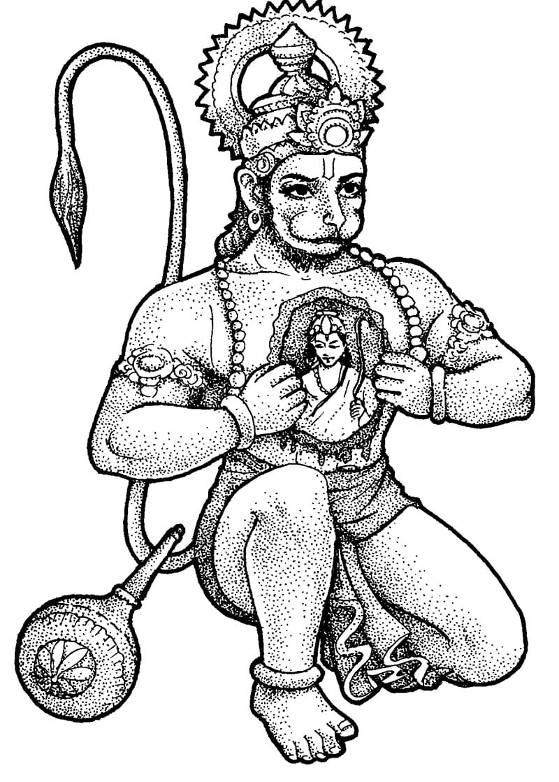 Printable Hanuman