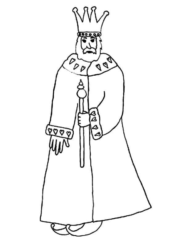 Printable King coloring page