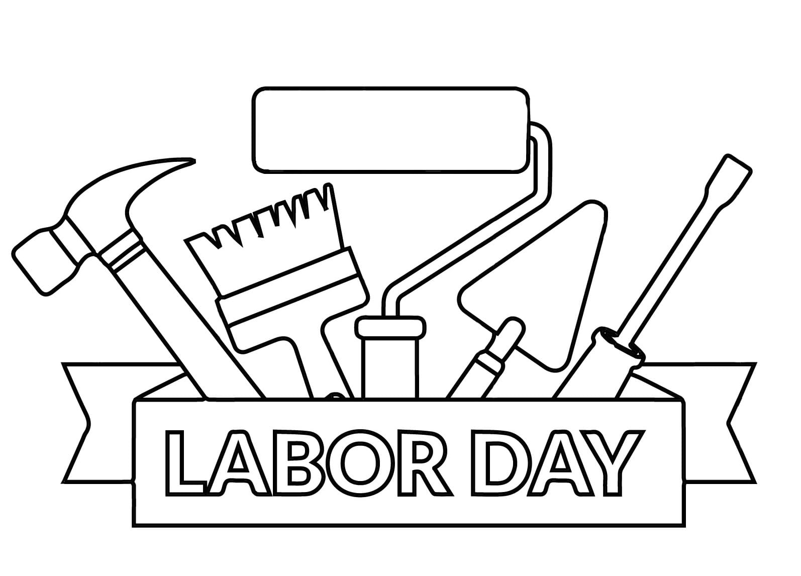 Printable Labor Day For Free coloring page