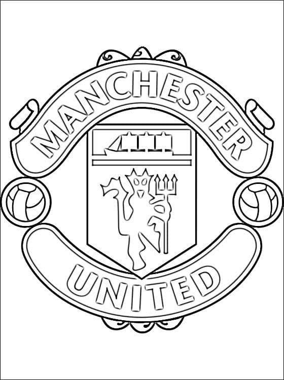 Printable Manchester United coloring page