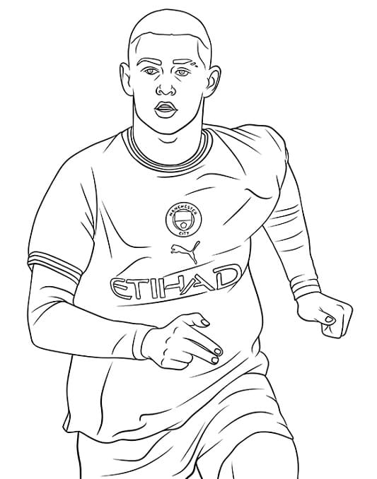 Printable Phil Foden coloring page - Download, Print or Color Online ...