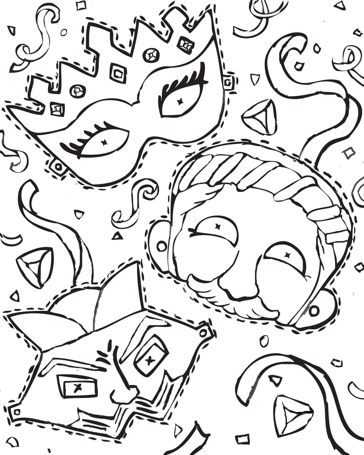 Printable Purim Masks