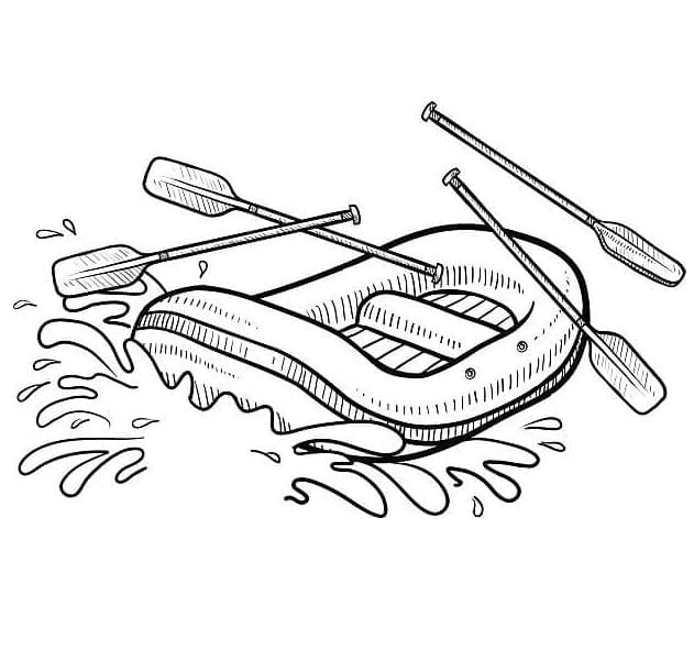 Raft Image coloring page