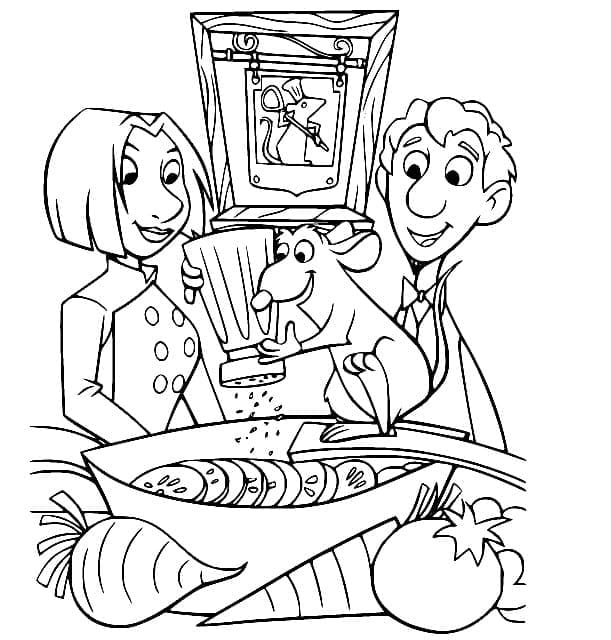 Ratatouille Characters coloring page