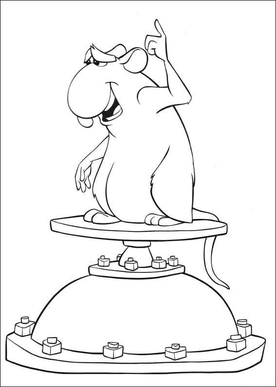 Ratatouille Django coloring page