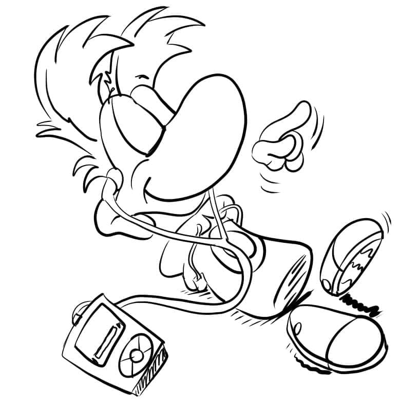 Rayman Listening Music