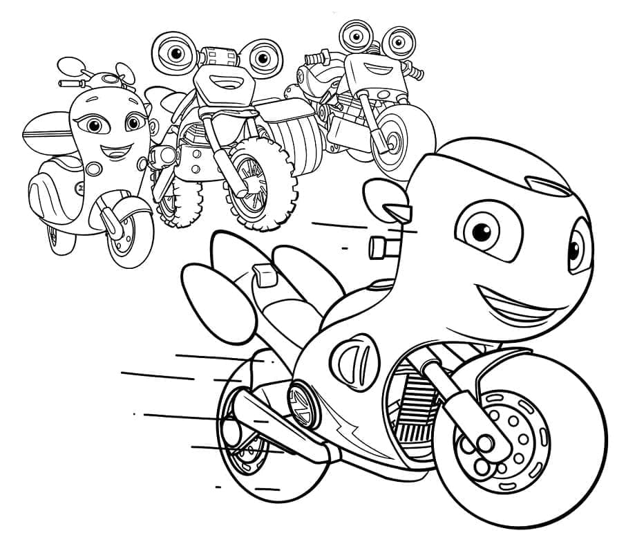 Ricky Zoom and Friends coloring page - Download, Print or Color Online ...