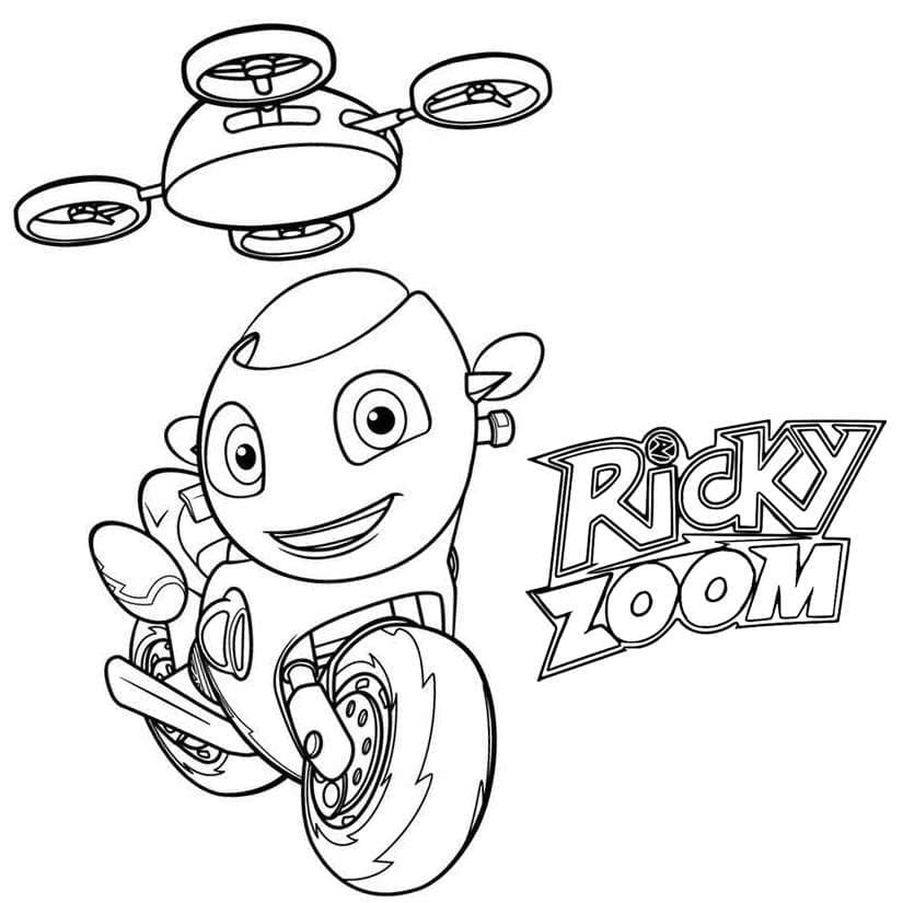 Coloring page Ricky Zoom Ricky Zoom