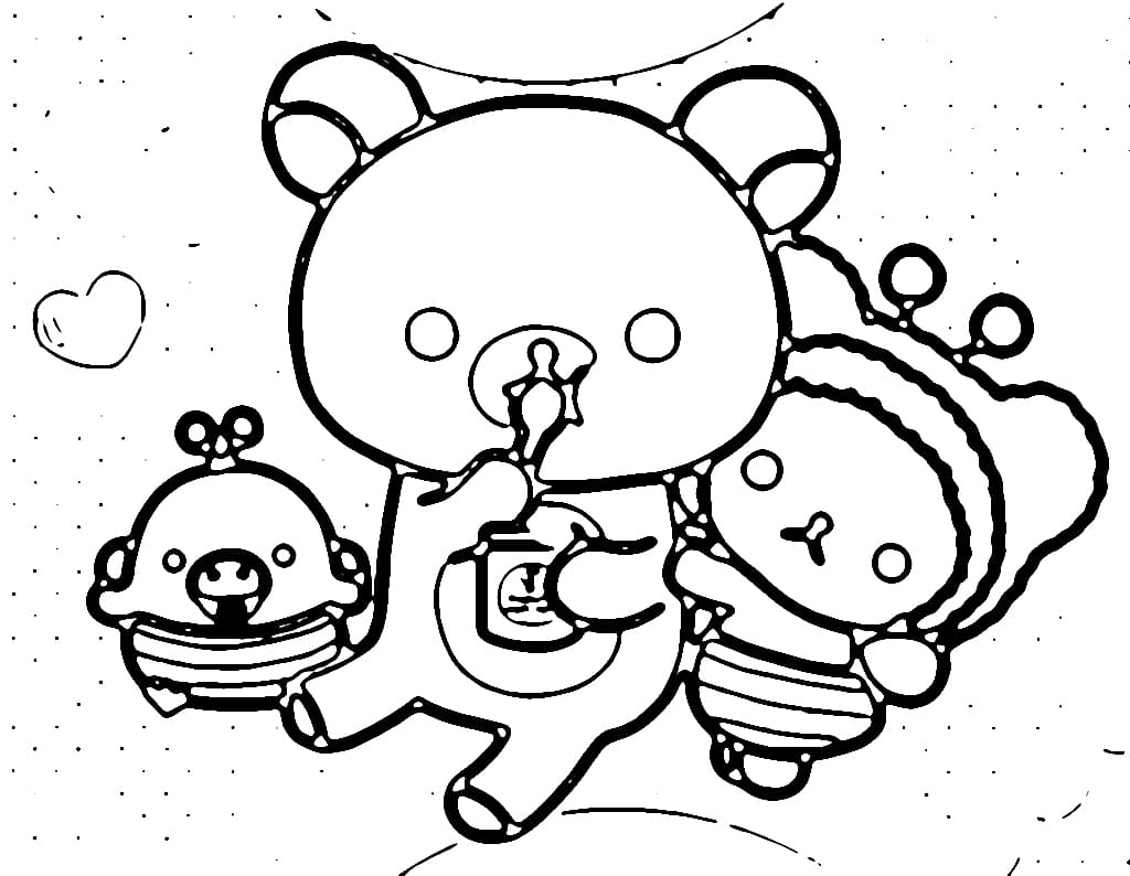 Rilakkuma Printable For Kids coloring page