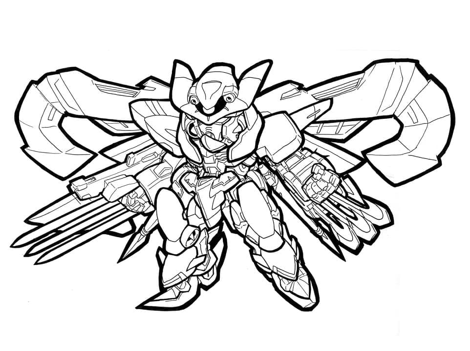 Robot Gundam coloring page