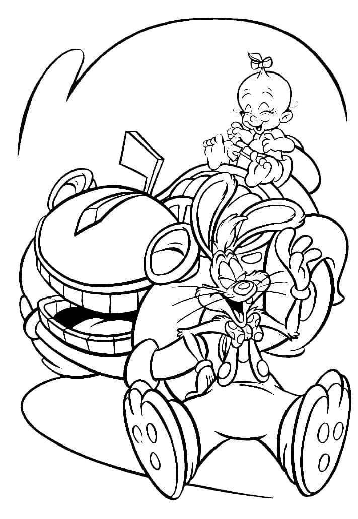 Roger Rabbit and Friends coloring page