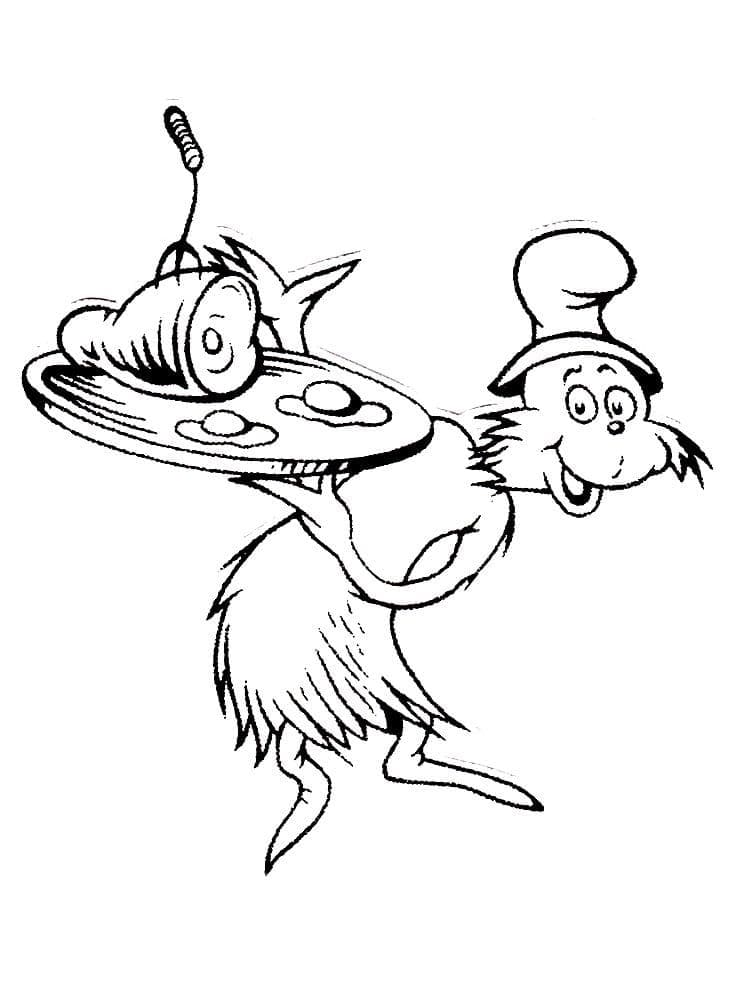 Sam-I-Am from Green Eggs and Ham coloring page