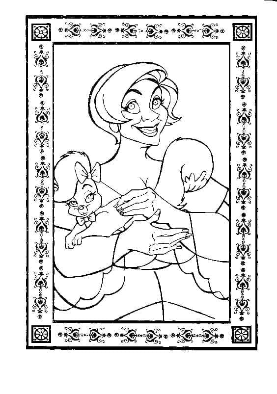 Sophie from Anastasia coloring page