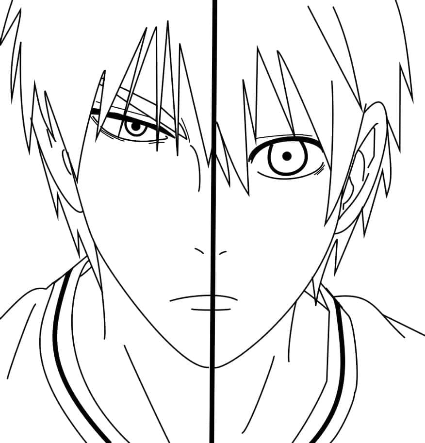 Sport Anime Kuroko No Basket coloring page