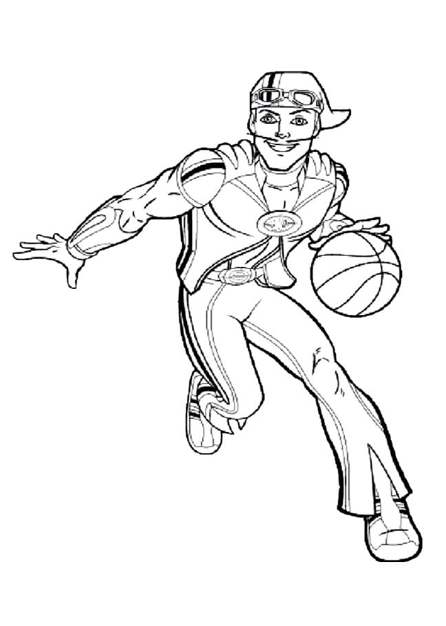 Sportacus in Lazy Town coloring page