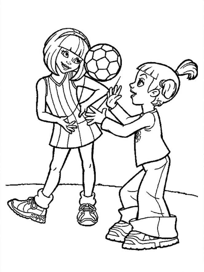 Stephanie and Trixie from Lazy Town coloring page